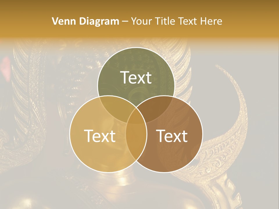 A Buddha Picture In Wat At Thailand PowerPoint Template