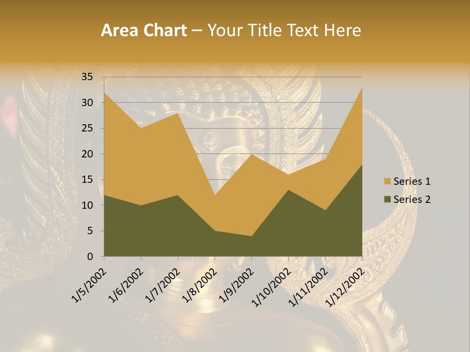 A Buddha Picture In Wat At Thailand PowerPoint Template