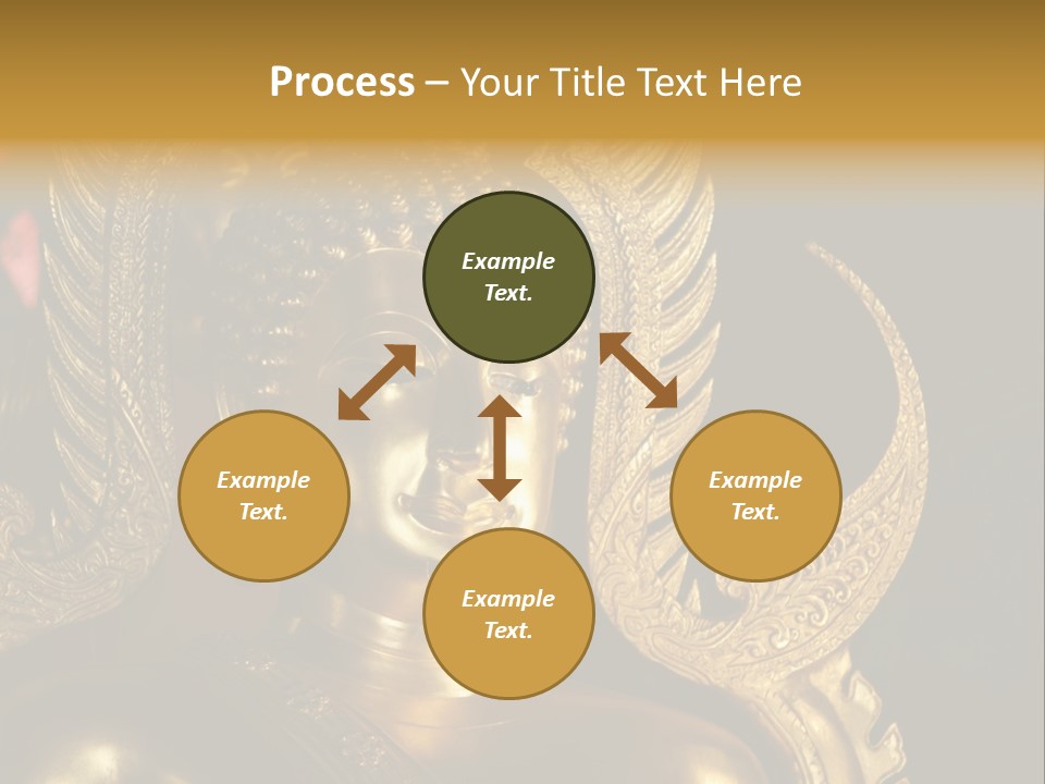 A Buddha Picture In Wat At Thailand PowerPoint Template