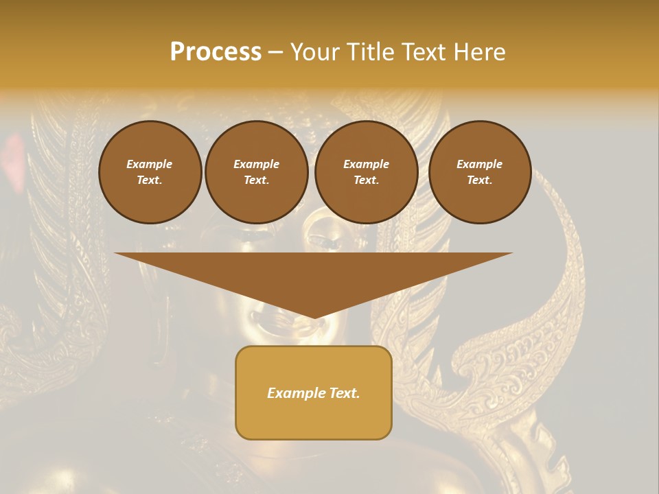 A Buddha Picture In Wat At Thailand PowerPoint Template