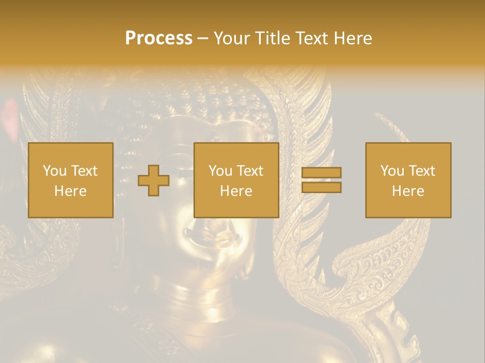 A Buddha Picture In Wat At Thailand PowerPoint Template