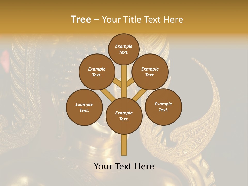 A Buddha Picture In Wat At Thailand PowerPoint Template