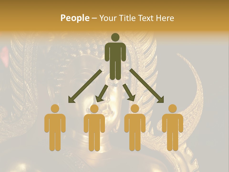 A Buddha Picture In Wat At Thailand PowerPoint Template