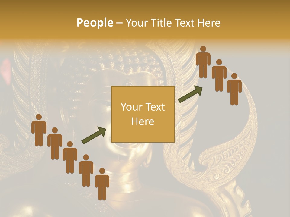 A Buddha Picture In Wat At Thailand PowerPoint Template