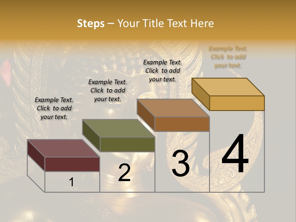 A Buddha Picture In Wat At Thailand PowerPoint Template