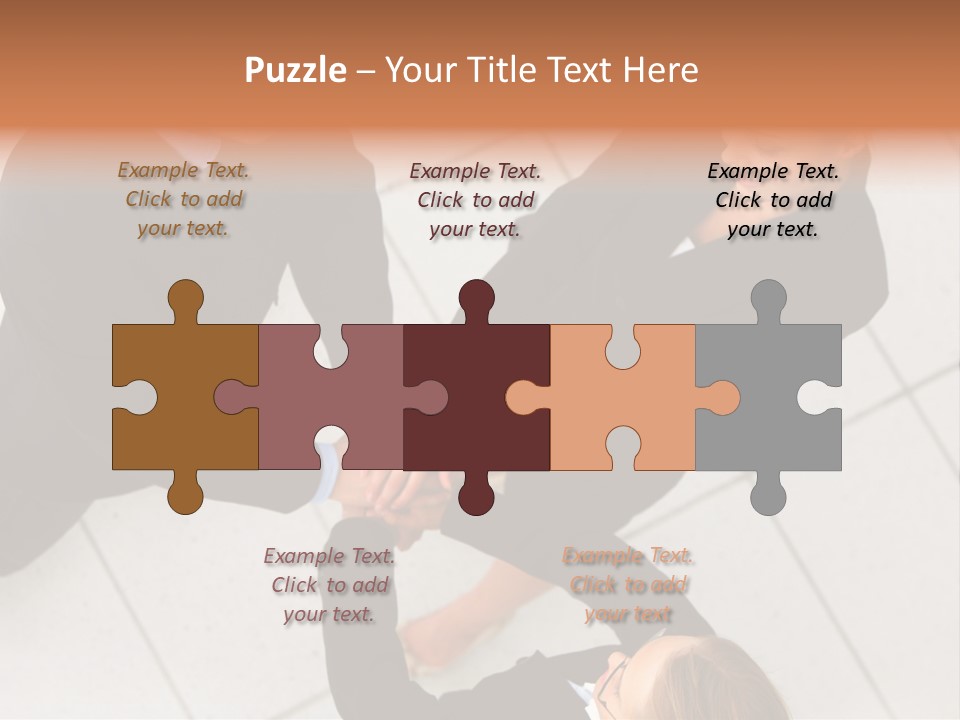 The Face Of A Young Woman Driving As Seen In The Rear View Mirror. PowerPoint Template