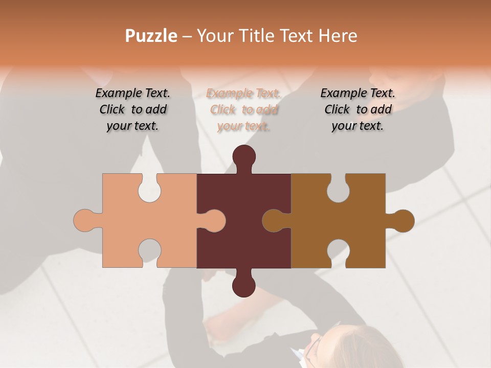 The Face Of A Young Woman Driving As Seen In The Rear View Mirror. PowerPoint Template