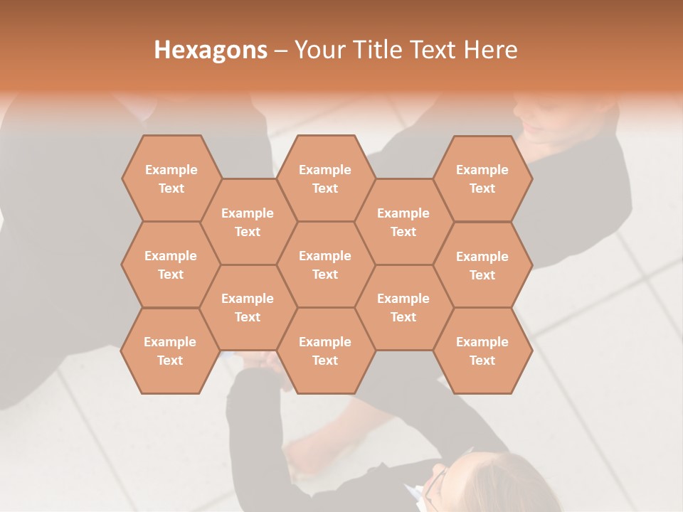 The Face Of A Young Woman Driving As Seen In The Rear View Mirror. PowerPoint Template