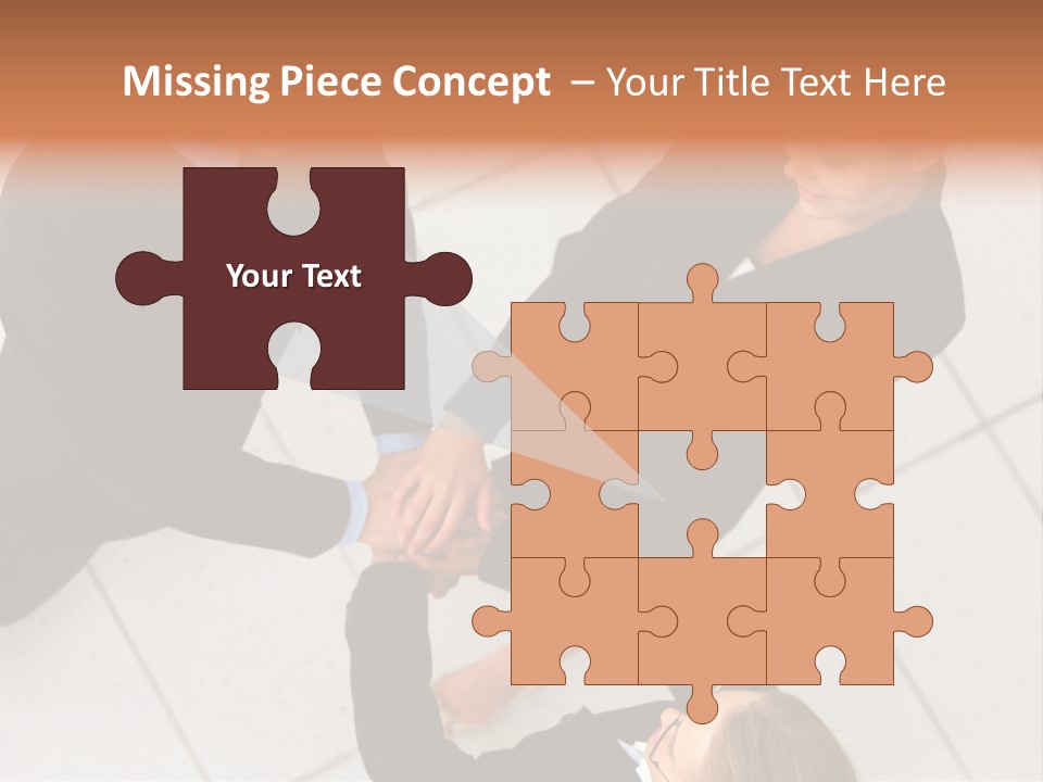 The Face Of A Young Woman Driving As Seen In The Rear View Mirror. PowerPoint Template