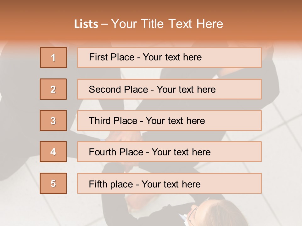 The Face Of A Young Woman Driving As Seen In The Rear View Mirror. PowerPoint Template