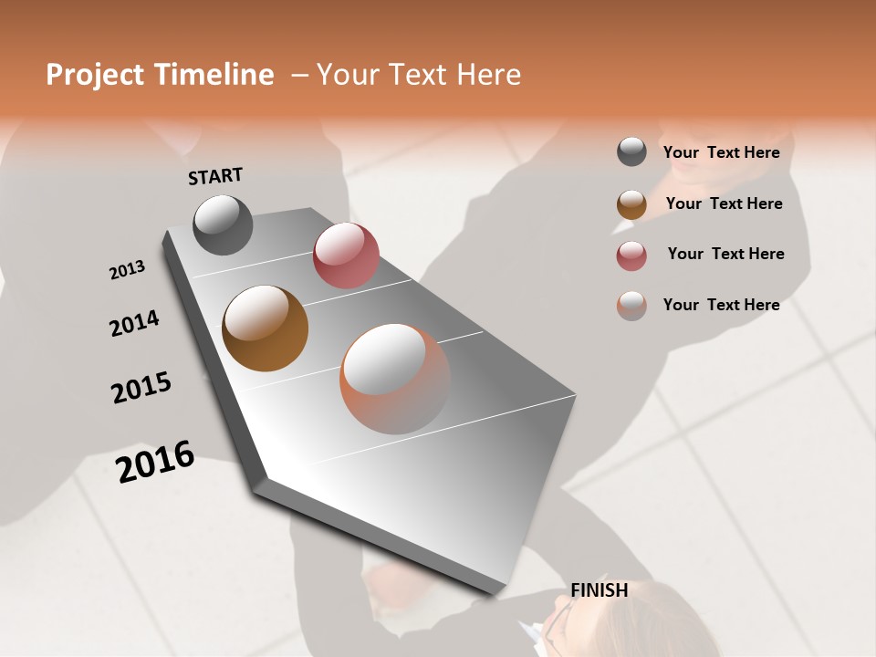 The Face Of A Young Woman Driving As Seen In The Rear View Mirror. PowerPoint Template