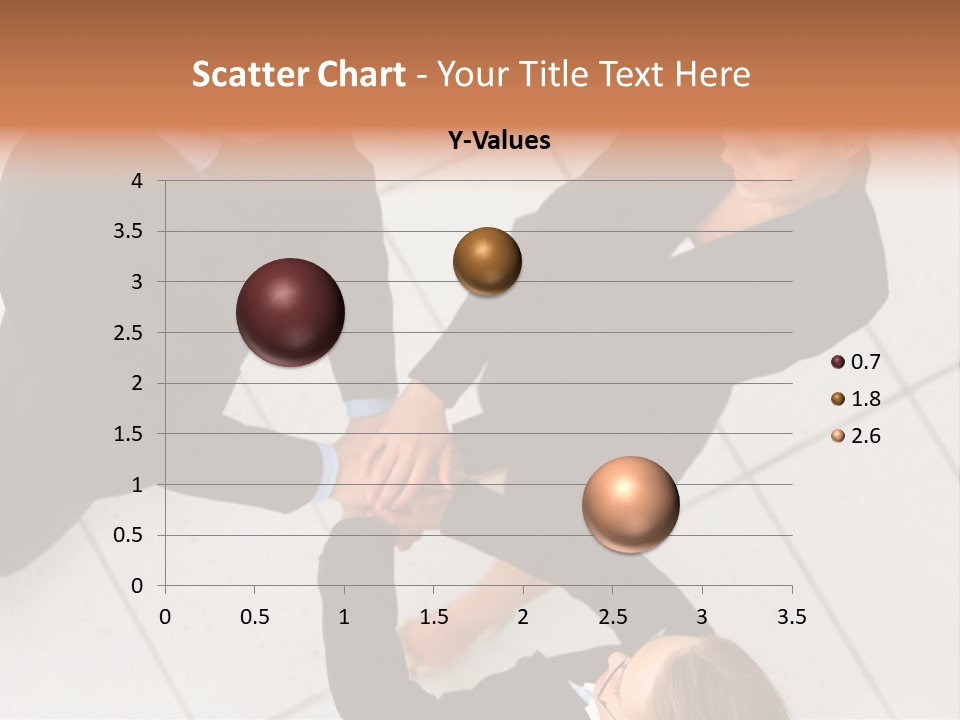 The Face Of A Young Woman Driving As Seen In The Rear View Mirror. PowerPoint Template