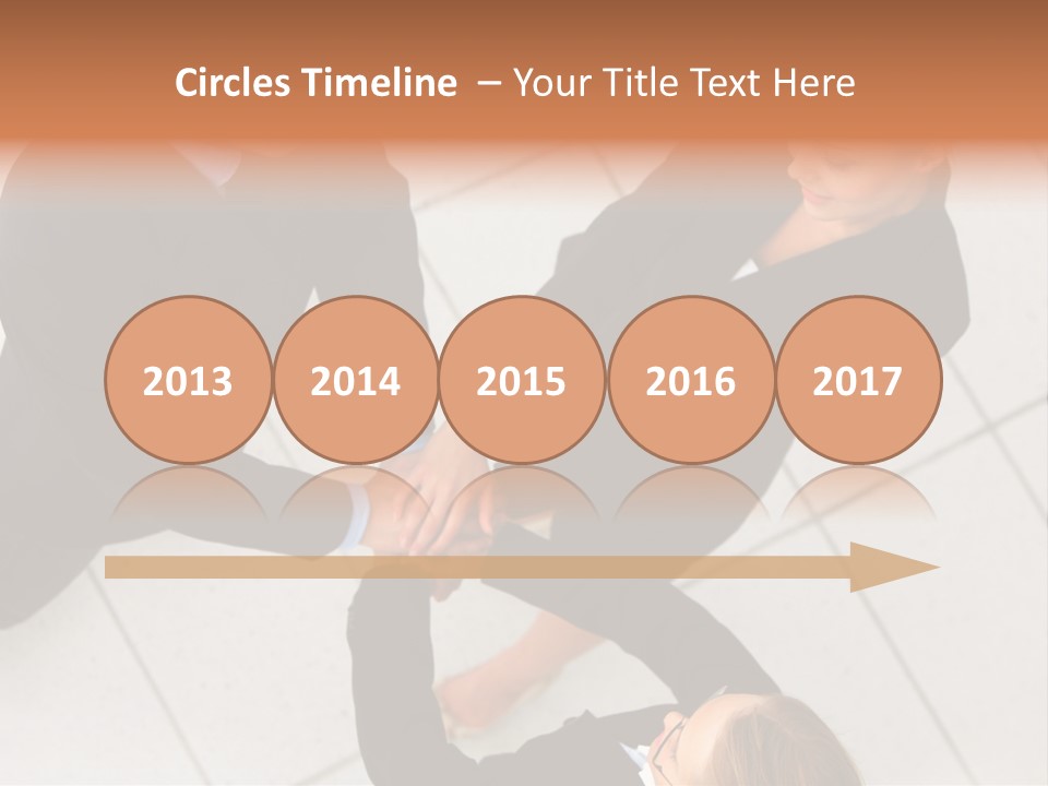 The Face Of A Young Woman Driving As Seen In The Rear View Mirror. PowerPoint Template