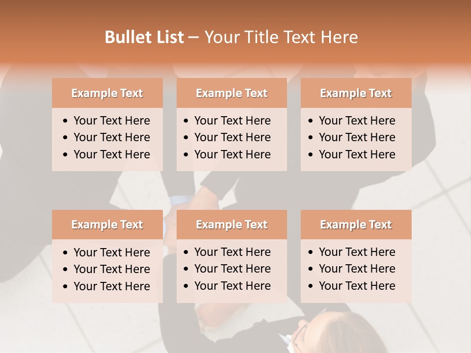 The Face Of A Young Woman Driving As Seen In The Rear View Mirror. PowerPoint Template