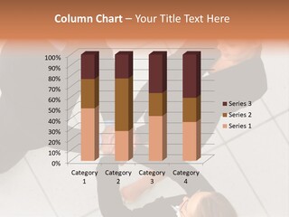 The Face Of A Young Woman Driving As Seen In The Rear View Mirror. PowerPoint Template