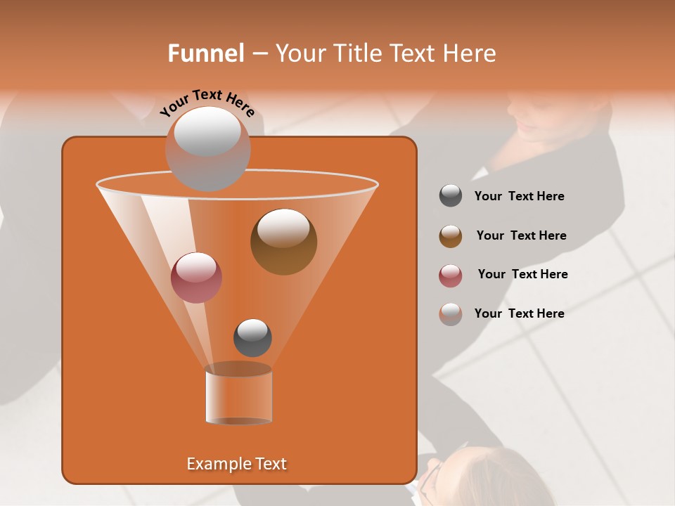 The Face Of A Young Woman Driving As Seen In The Rear View Mirror. PowerPoint Template