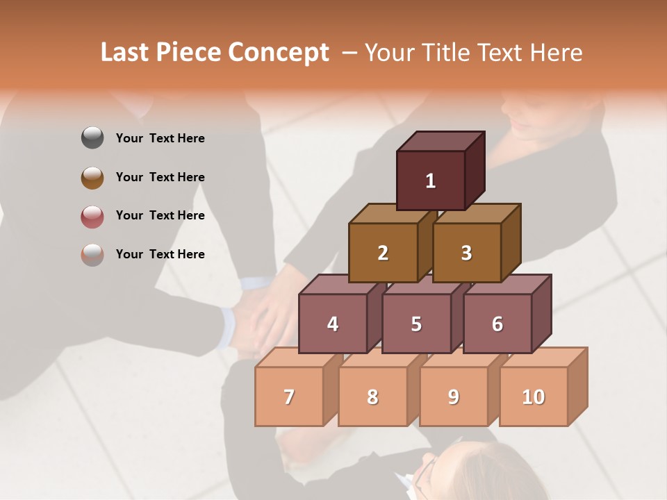 The Face Of A Young Woman Driving As Seen In The Rear View Mirror. PowerPoint Template