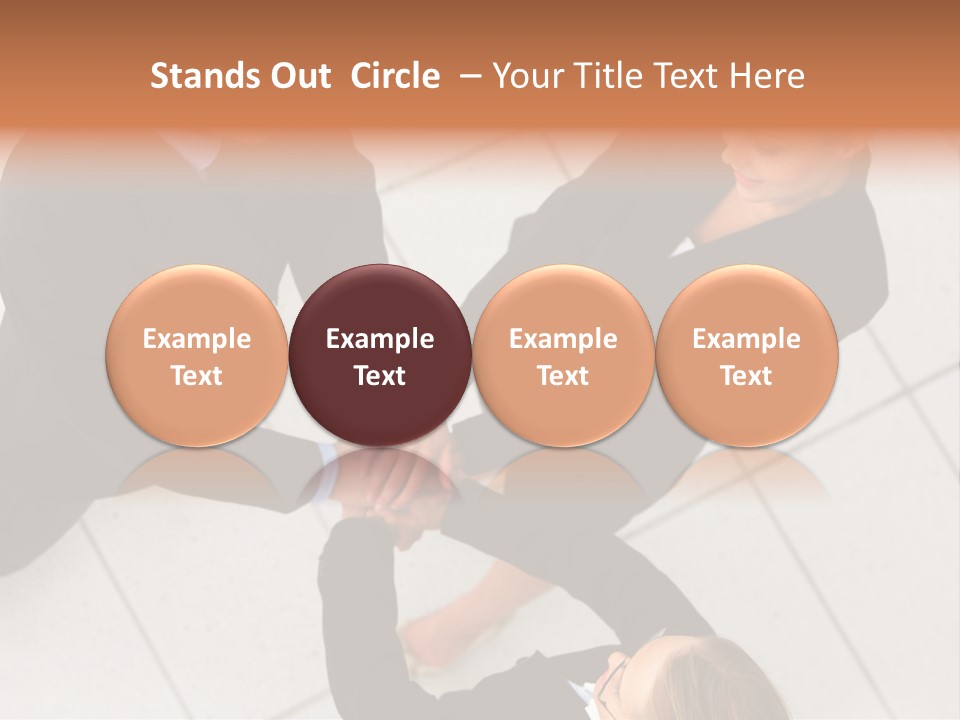 The Face Of A Young Woman Driving As Seen In The Rear View Mirror. PowerPoint Template