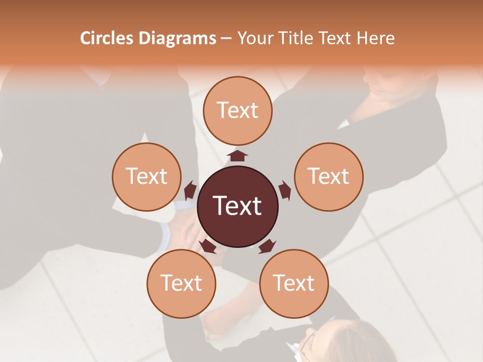 The Face Of A Young Woman Driving As Seen In The Rear View Mirror. PowerPoint Template