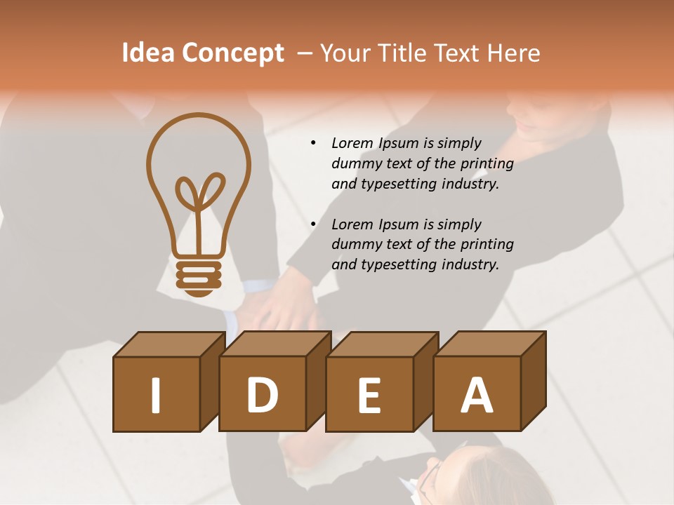 The Face Of A Young Woman Driving As Seen In The Rear View Mirror. PowerPoint Template