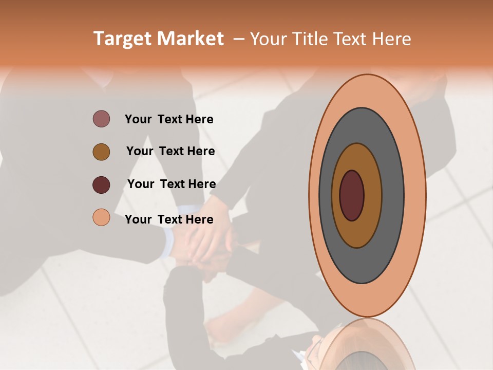 The Face Of A Young Woman Driving As Seen In The Rear View Mirror. PowerPoint Template