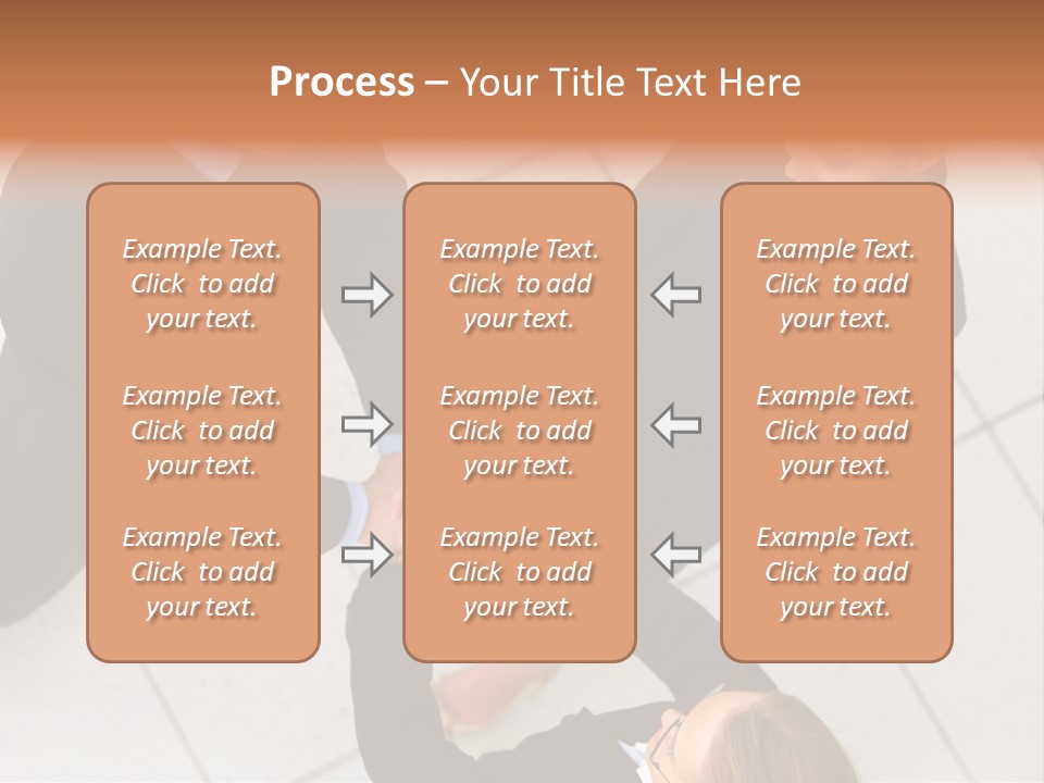 The Face Of A Young Woman Driving As Seen In The Rear View Mirror. PowerPoint Template