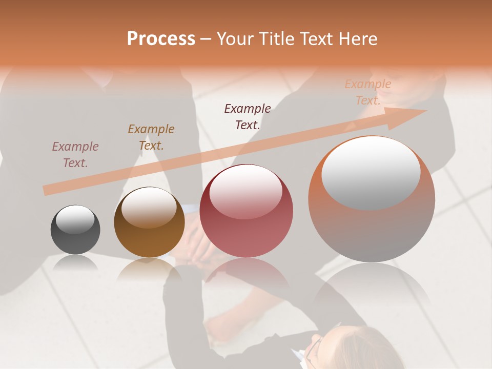 The Face Of A Young Woman Driving As Seen In The Rear View Mirror. PowerPoint Template