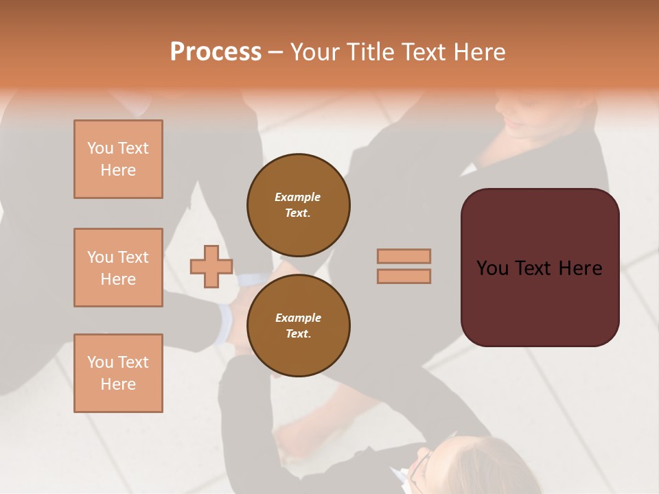 The Face Of A Young Woman Driving As Seen In The Rear View Mirror. PowerPoint Template
