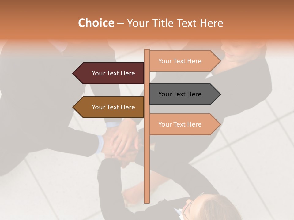 The Face Of A Young Woman Driving As Seen In The Rear View Mirror. PowerPoint Template