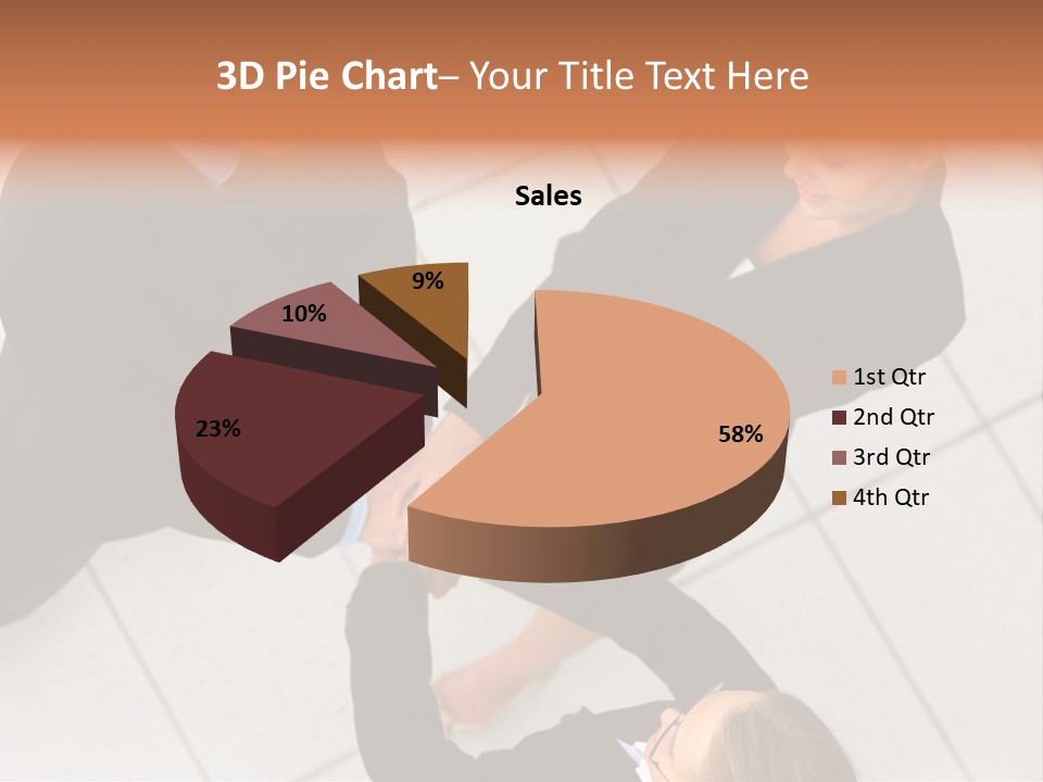 The Face Of A Young Woman Driving As Seen In The Rear View Mirror. PowerPoint Template