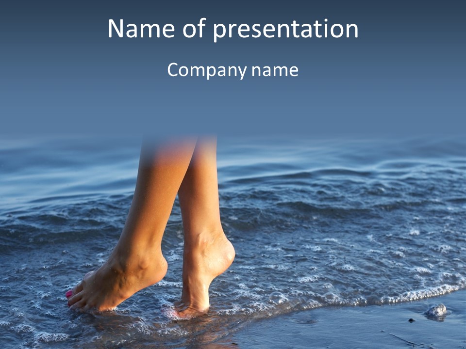 Nice Legs In Water PowerPoint Template