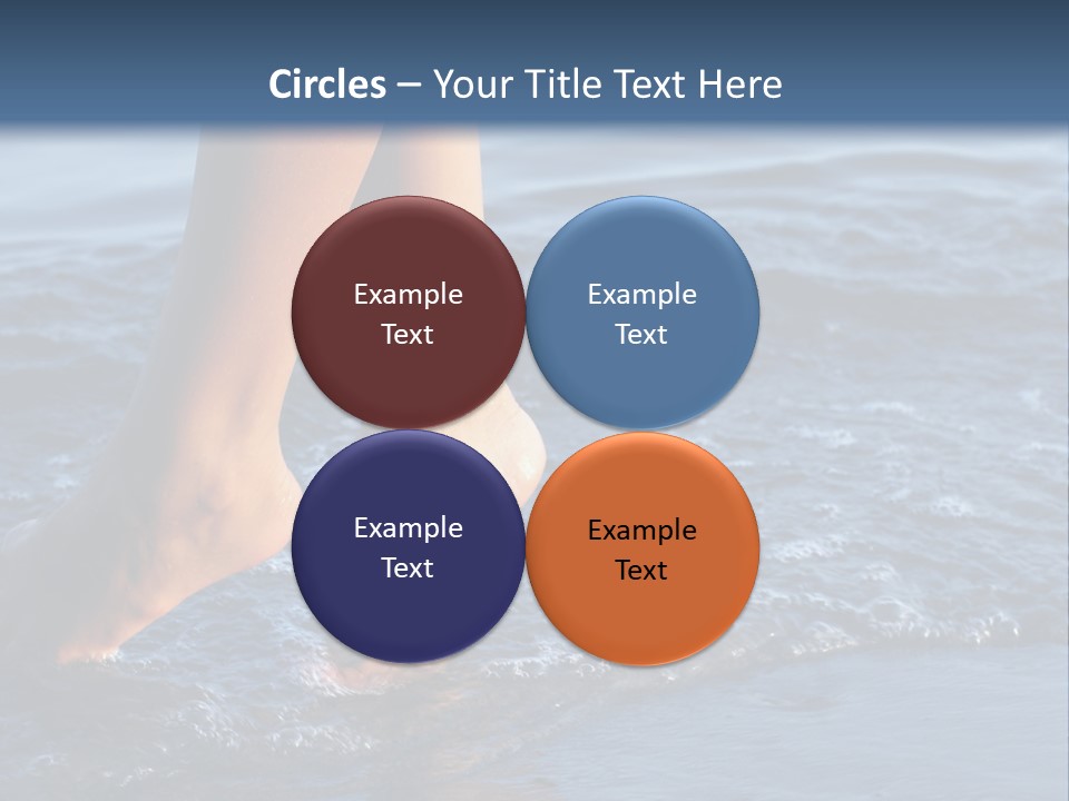 Nice Legs In Water PowerPoint Template
