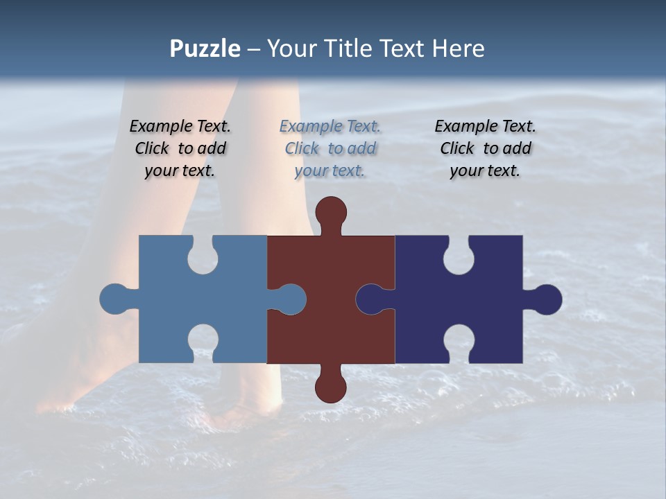 Nice Legs In Water PowerPoint Template