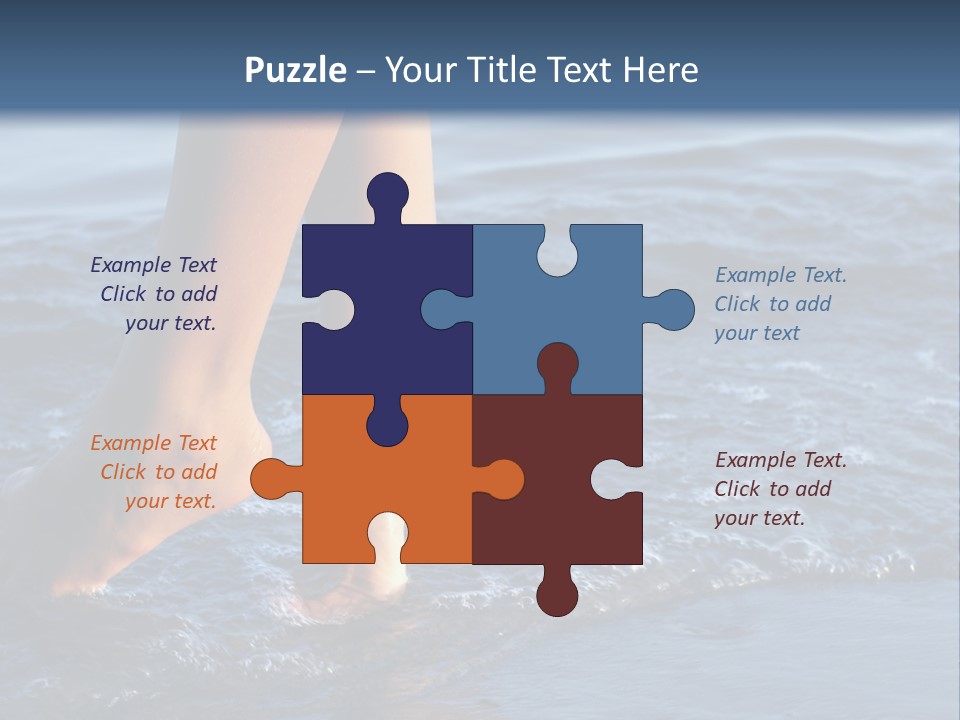 Nice Legs In Water PowerPoint Template