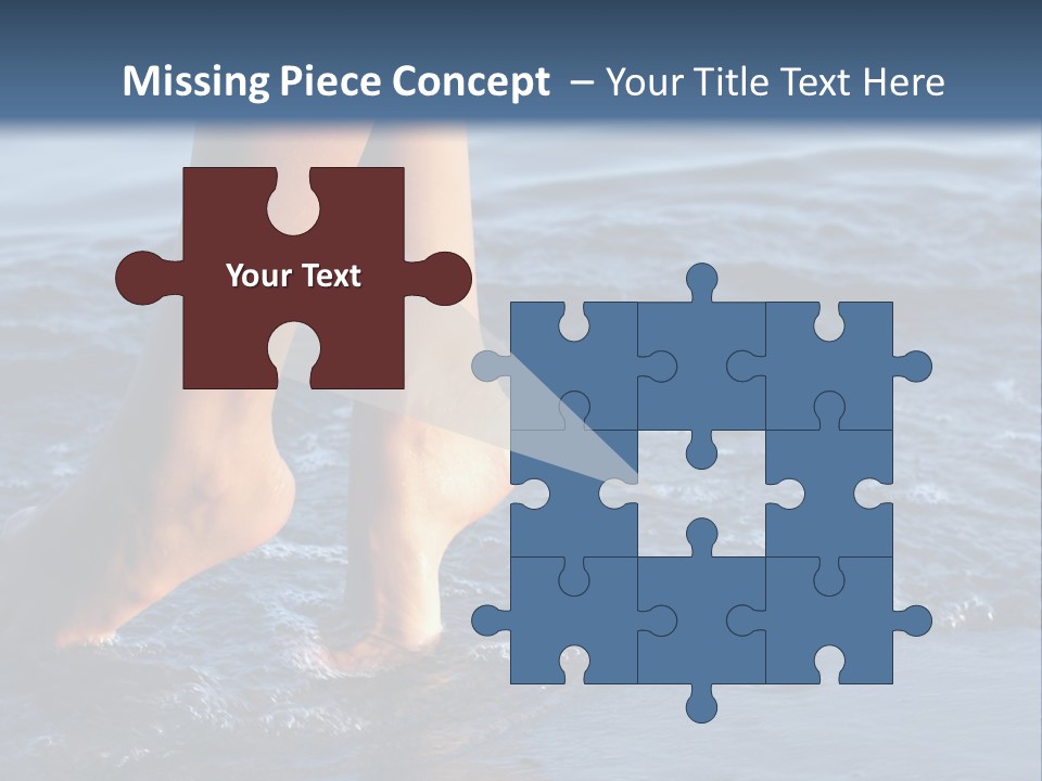 Nice Legs In Water PowerPoint Template
