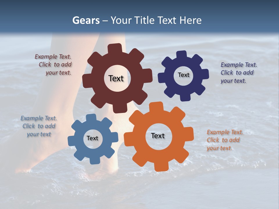 Nice Legs In Water PowerPoint Template