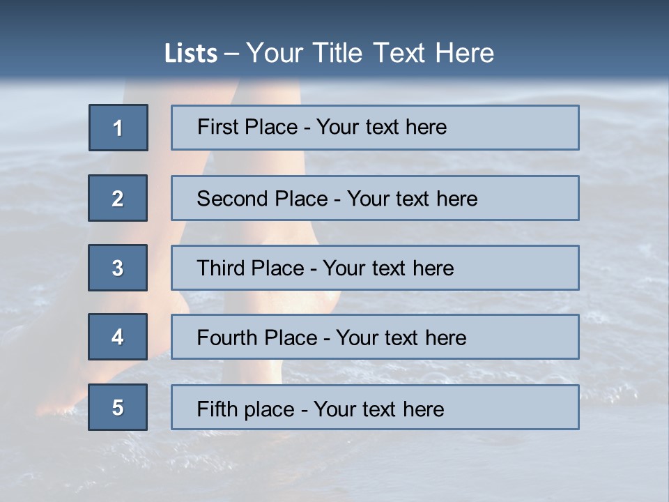 Nice Legs In Water PowerPoint Template