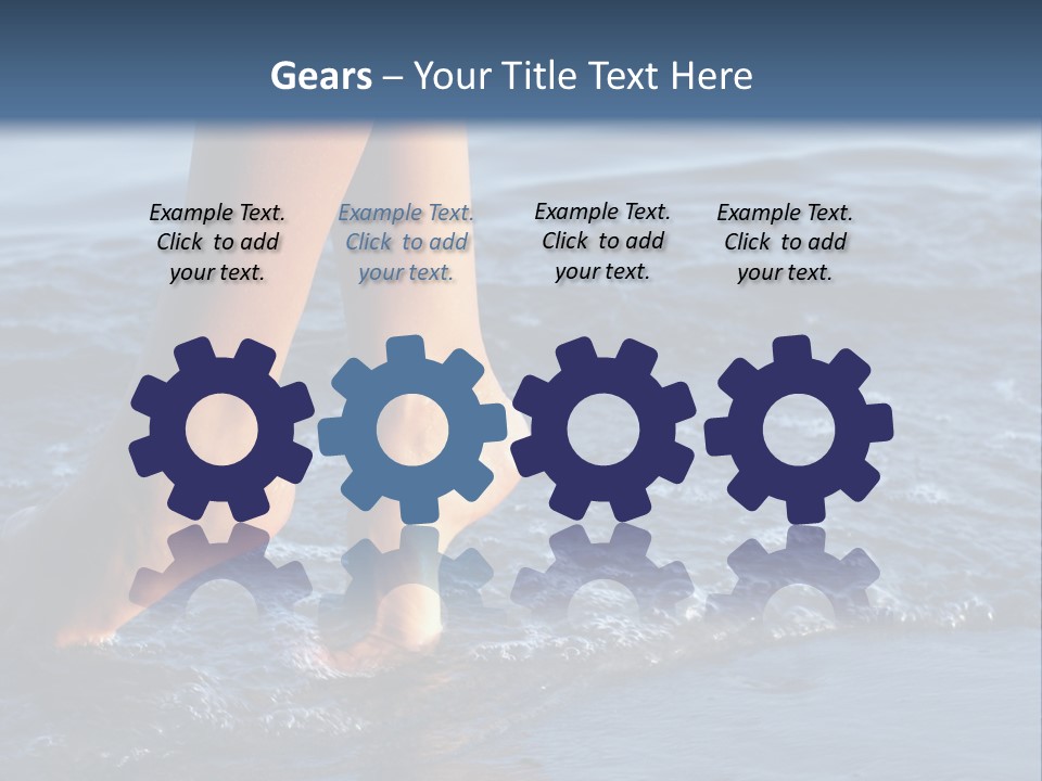 Nice Legs In Water PowerPoint Template