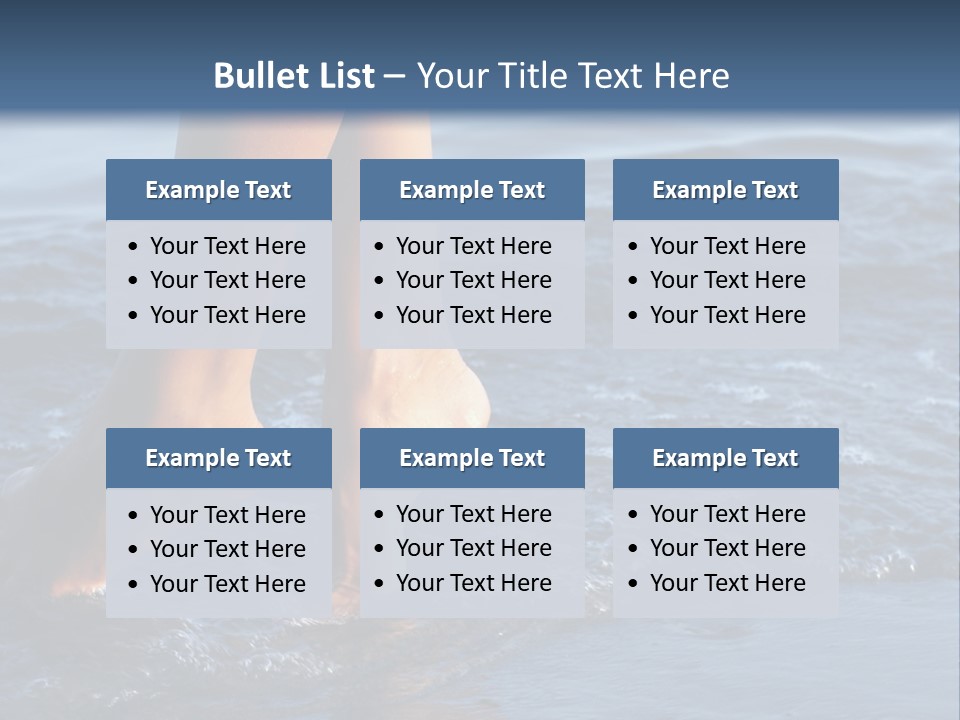 Nice Legs In Water PowerPoint Template