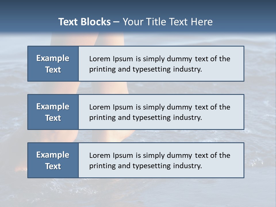 Nice Legs In Water PowerPoint Template