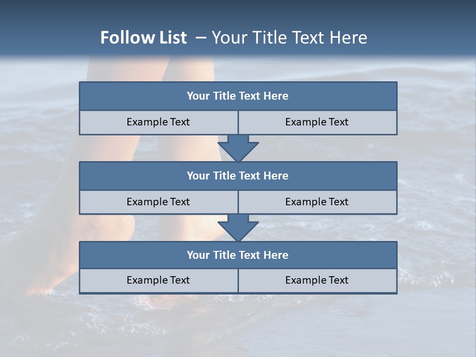 Nice Legs In Water PowerPoint Template