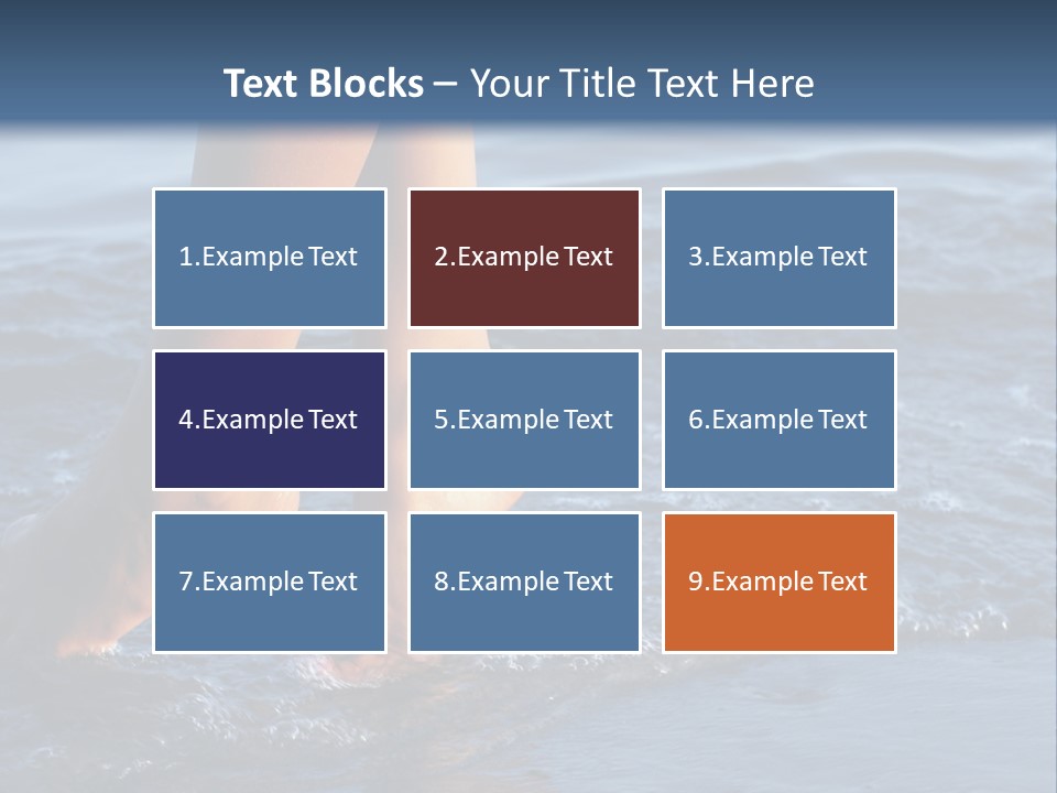 Nice Legs In Water PowerPoint Template