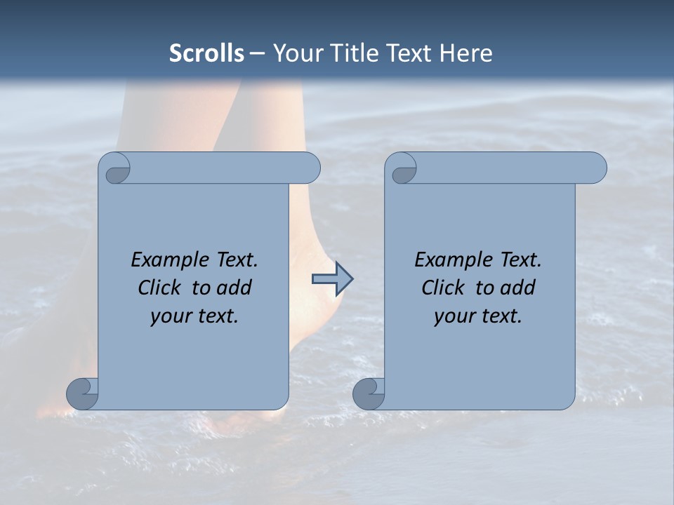 Nice Legs In Water PowerPoint Template