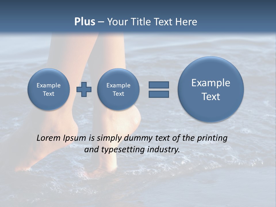 Nice Legs In Water PowerPoint Template