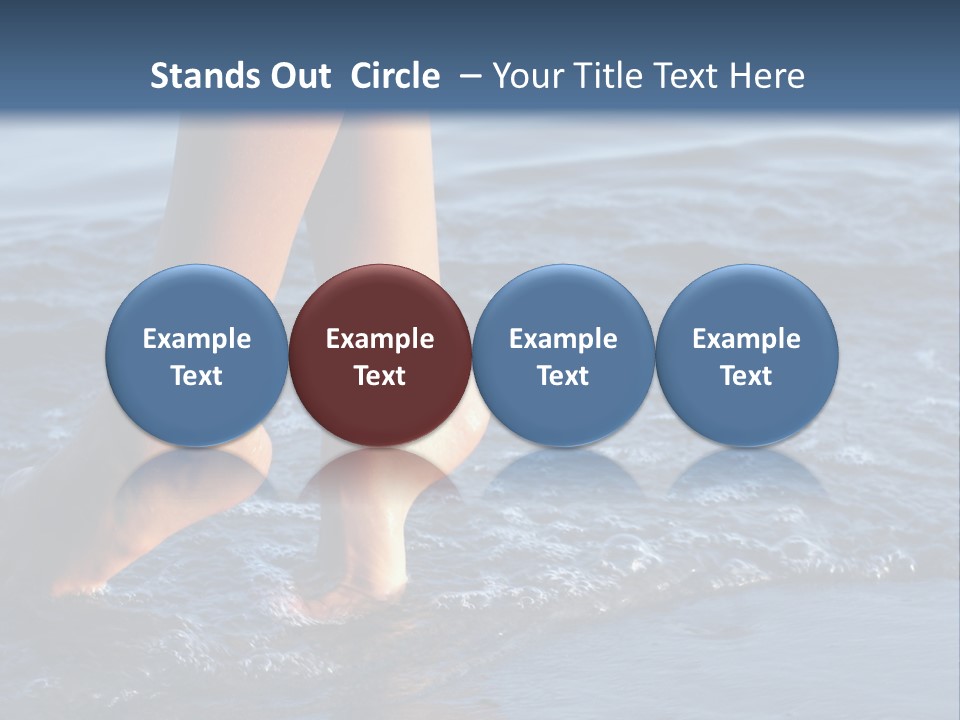 Nice Legs In Water PowerPoint Template