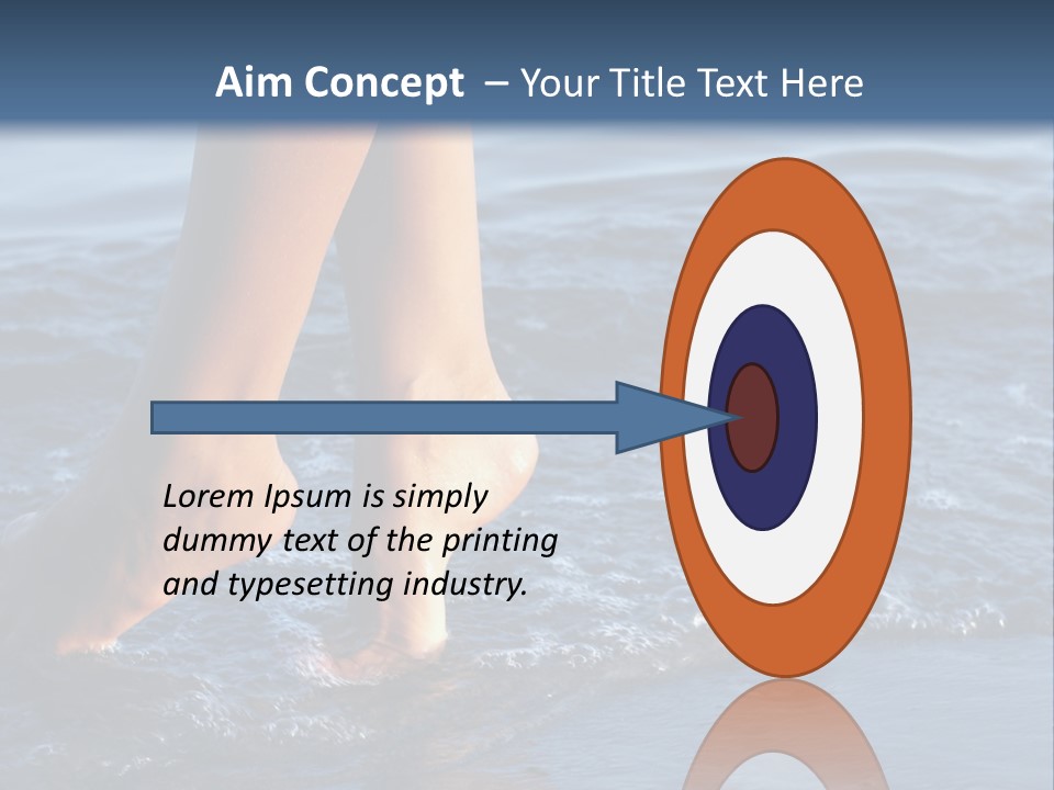 Nice Legs In Water PowerPoint Template