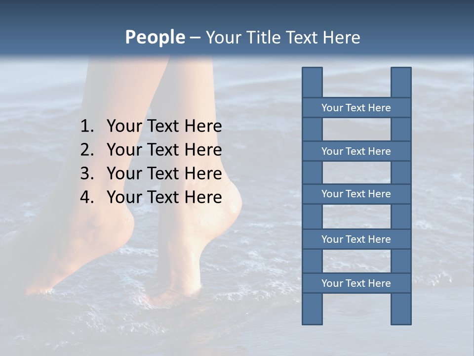 Nice Legs In Water PowerPoint Template