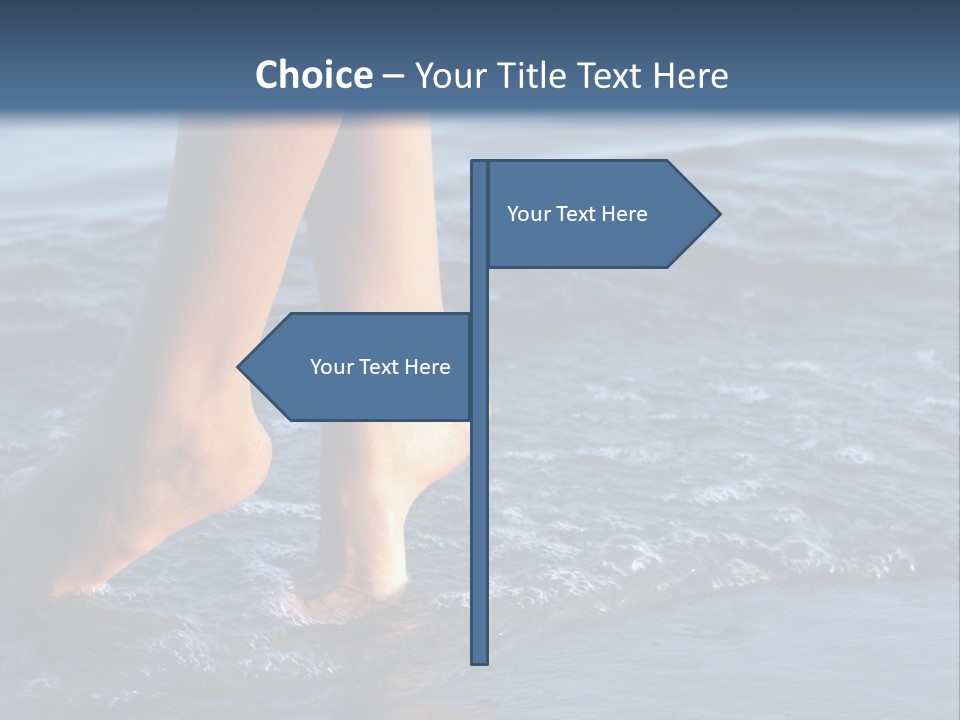 Nice Legs In Water PowerPoint Template