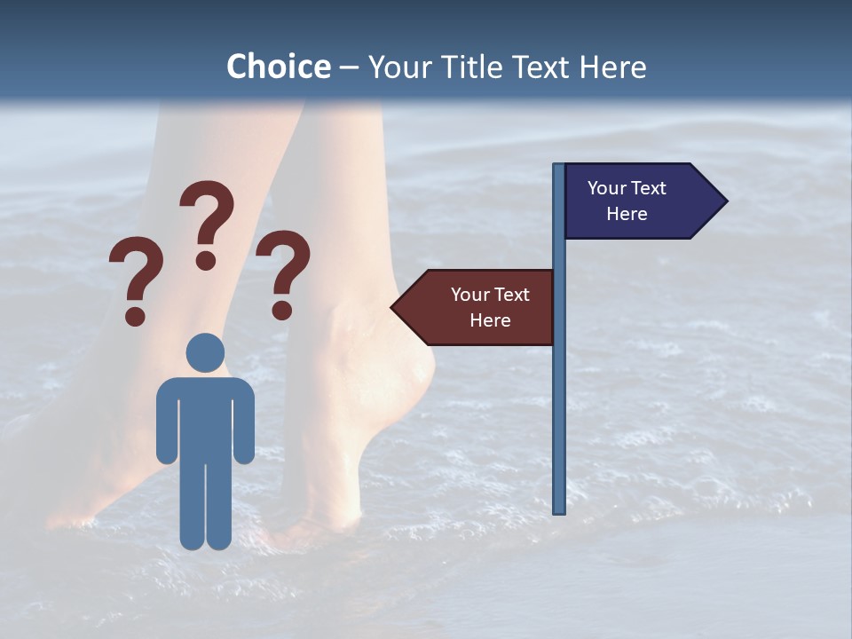 Nice Legs In Water PowerPoint Template