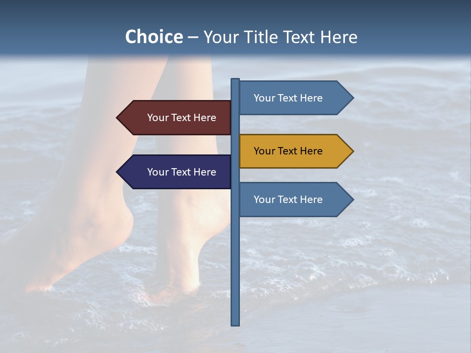 Nice Legs In Water PowerPoint Template